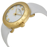 Marc Jacobs Amy White Dial White Leather Strap Watch for Women - MBM1150 Buy Now By Marc Jacobs