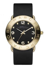Marc Jacobs Amy Black Dial Black Leather Strap Watch for Women - MBM1154 Buy Now By Marc Jacobs