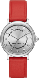 Marc Jacobs Roxy Silver Dial Red Leather Strap Watch for Women - MJ1632 Buy Now By Marc Jacobs