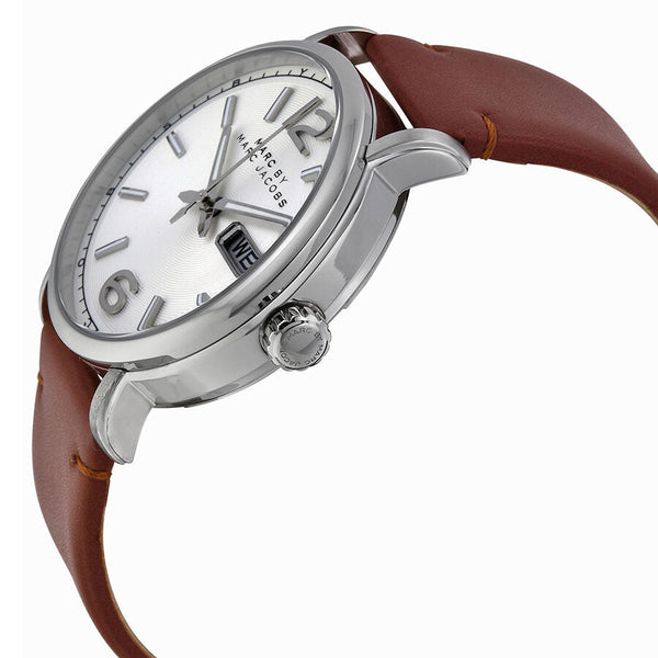 Marc Jacobs Fergus White Dial Brown Leather Strap Watch for Men - MBM5080 Buy Now By Marc Jacobs