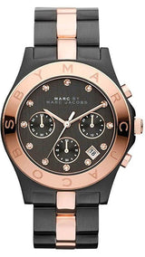 Marc Jacobs Blade Chronograph Grey Dial Two Tone Steel Strap Watch for Women - MBM3180 Buy Now By Marc Jacobs