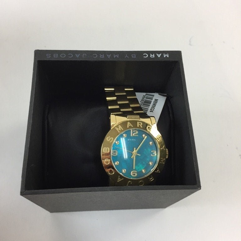 Marc Jacobs Amy Green Dial Gold Steel Strap Watch for Women - MBM8624 Buy Now By Marc Jacobs