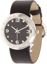 Marc Jacobs Amy Black Dial Black Leather Strap Watch for Women - MBM1140 Buy Now By Marc Jacobs