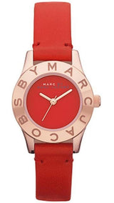 Marc Jacobs Blade Red Dial Red Leather Strap Watch for Women - MBM1210 Buy Now By Marc Jacobs