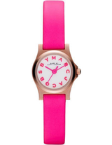 Marc Jacobs Henry White Dial Pink Leather Strap Watch for Women - MBM1237 Buy Now By Marc Jacobs