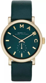 Marc Jacobs Baker Green Dial Green Leather Strap Watch for Women - MBM1268 Buy Now By Marc Jacobs