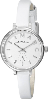 Marc Jacobs Sally White Dial White Leather Strap Watch for Women - MBM1350 Buy Now By Marc Jacobs