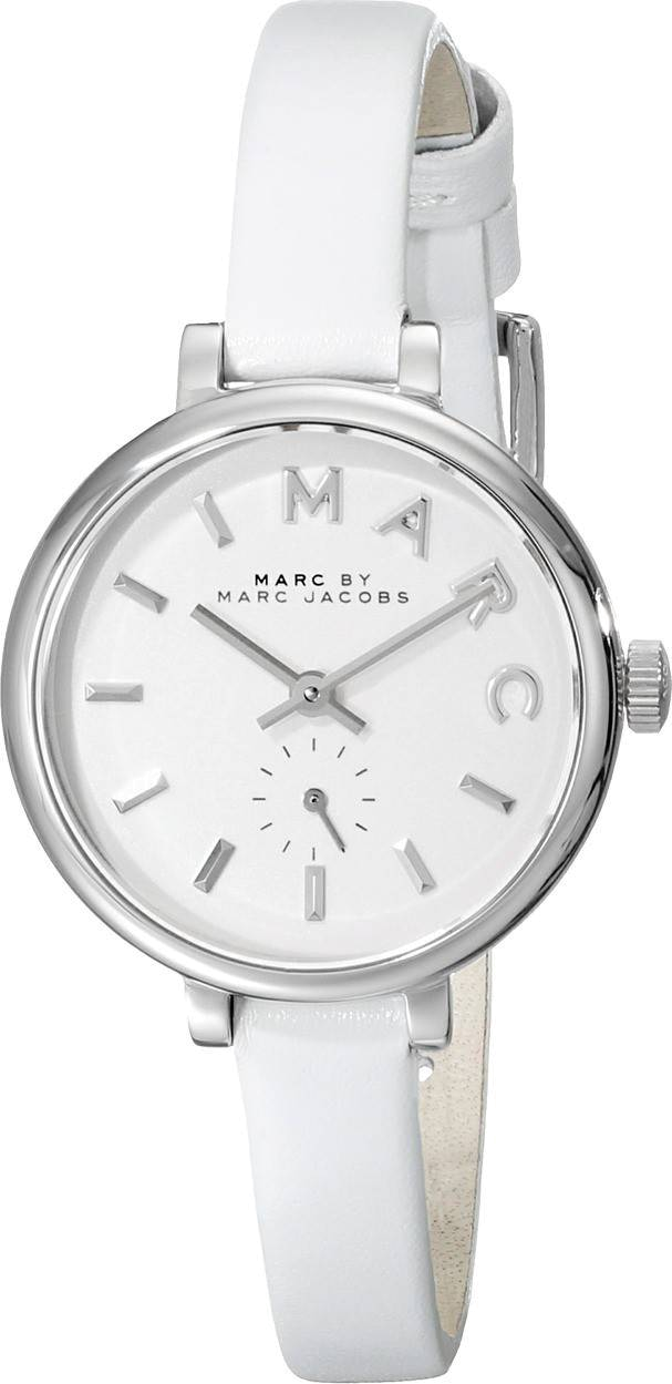 Marc Jacobs Sally White Dial White Leather Strap Watch for Women - MBM1350 Buy Now By Marc Jacobs