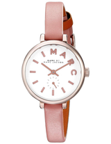 Marc Jacobs Sally White Dial Orange Leather Strap Watch for Women - MBM1355 Buy Now By Marc Jacobs