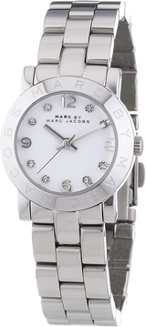 Marc Jacobs Mini Amy White Dial Silver Steel Strap Watch for Women - MBM3055 Buy Now By Marc Jacobs