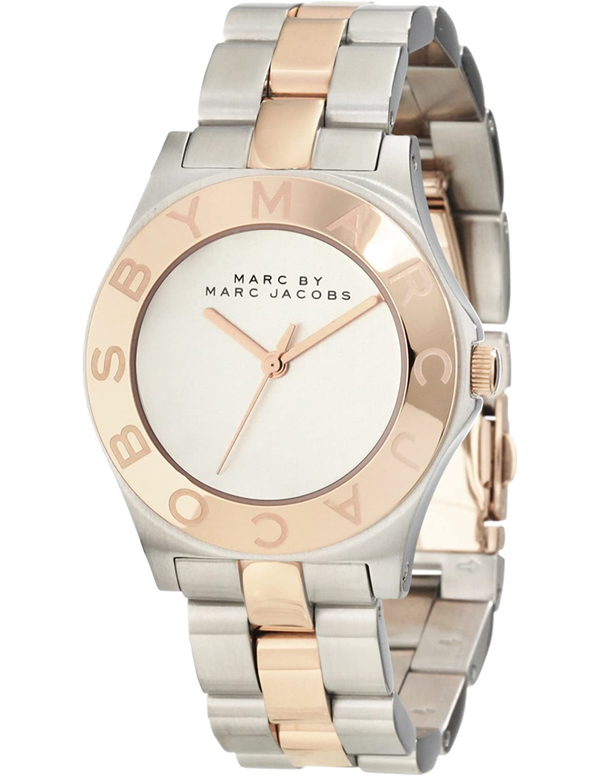 Marc Jacobs Blade Silver Dial Two Tone Steel Strap Watch for Women - MBM3129 Buy Now By Marc Jacobs