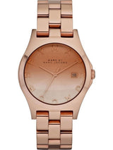 Marc Jacobs Henry Rose Gold Dial Rose Gold Steel Strap Watch for Women - MBM3212 Buy Now By Marc Jacobs