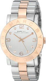 Marc Jacobs Amy Silver Dial Two Tone Steel Strap Watch for Women - MBM3194 Buy Now By Marc Jacobs
