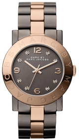 Marc Jacobs Amy Grey Dial Two Tone Steel Strap Watch for Women - MBM3195 Buy Now By Marc Jacobs