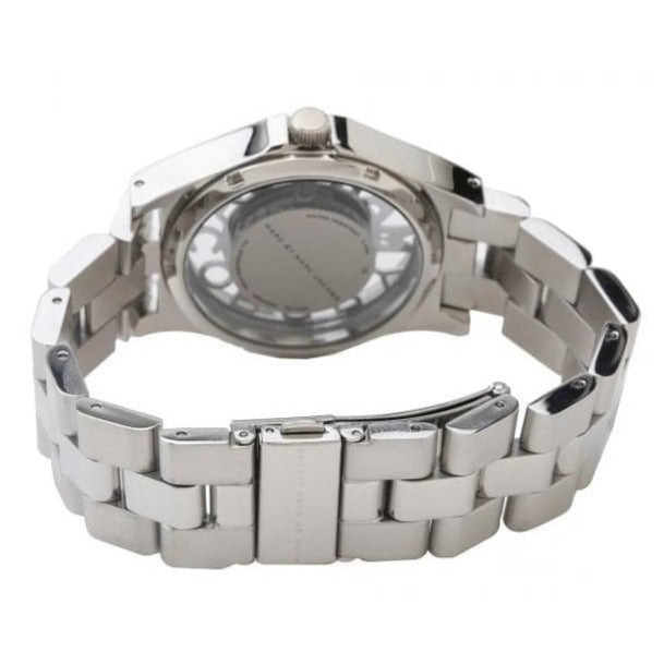 Marc Jacobs Henry Skeleton Silver Dial Silver Steel Strap Watch for Women - MBM3262 Buy Now By Marc Jacobs