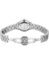 Marc Jacobs Tether Transparent Silver Dial Silver Steel Strap Watch for Women - MBM3416 Buy Now By Marc Jacobs