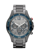 Marc Jacobs Rock Chronograph Silver Dial Silver Steel Strap Watch for Men - MBM5028 Buy Now By Marc Jacobs