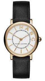 Marc Jacobs Roxy White Dial Black Leather Strap Watch for Women - MJ1537 Buy Now By Marc Jacobs