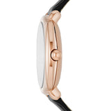 Marc Jacobs Mandy Black Dial Black Leather Strap Watch for Women - MJ1565 Buy Now By Marc Jacobs