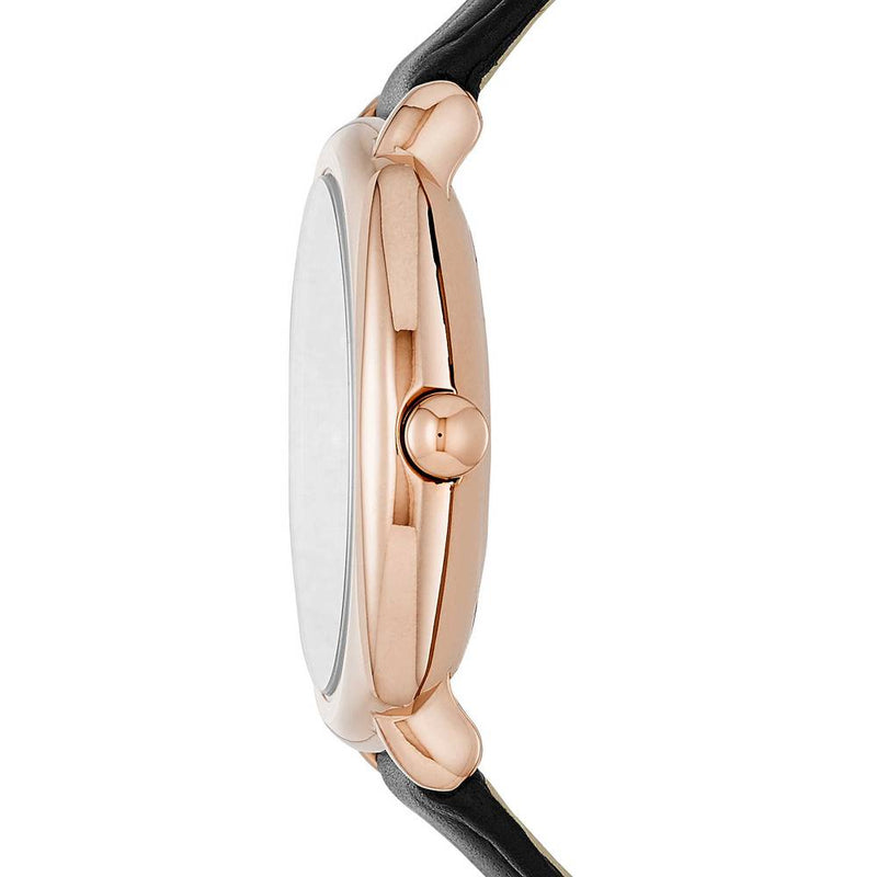 Marc Jacobs Mandy Black Dial Black Leather Strap Watch for Women - MJ1565 Buy Now By Marc Jacobs