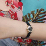 Marc Jacobs Roxy Black Dial Black Leather Strap Watch for Women - MJ1585 Buy Now By Marc Jacobs