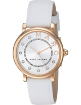 Marc Jacobs Roxy Silver Dial White Leather Strap Watch for Women - MJ1634 Buy Now By Marc Jacobs