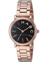 Marc Jacobs Roxy Black Dial Rose Gold Steel Strap Watch for Women - MJ3569 Buy Now By Marc Jacobs