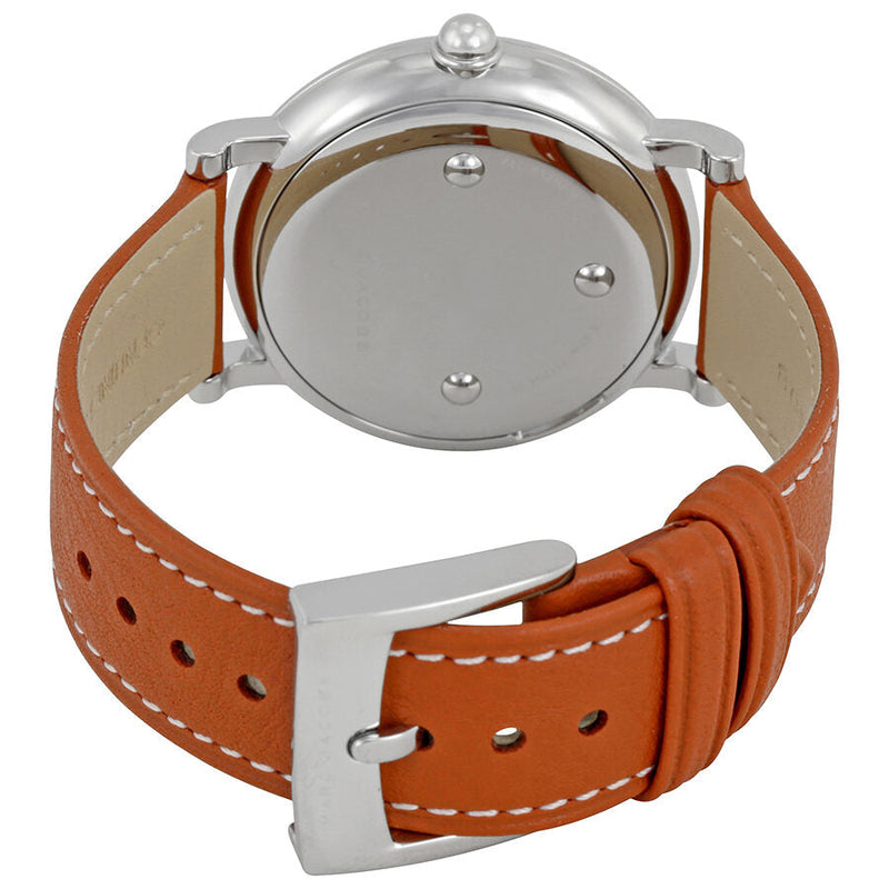 Coach Delancey White Dial Orange Leather Strap Watch for Women - 14502880 Buy Now By Coach