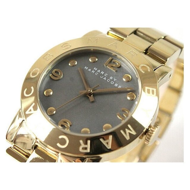 Marc Jacobs Amy Black Dial Gold Steel Strap Watch for Women - MBM3273 Buy Now By Marc Jacobs