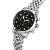 Maserati Epoca Chronograph Black Dial Silver Steel Strap Watch For Men - R8873618017 Buy Now By Maserati