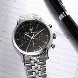Maserati Epoca Chronograph Black Dial Silver Steel Strap Watch For Men - R8873618017 Buy Now By Maserati