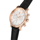 Maserati Epoca Chronograph White Dial Black Leather Strap Watch For Men - R8871618016 Buy Now By Maserati
