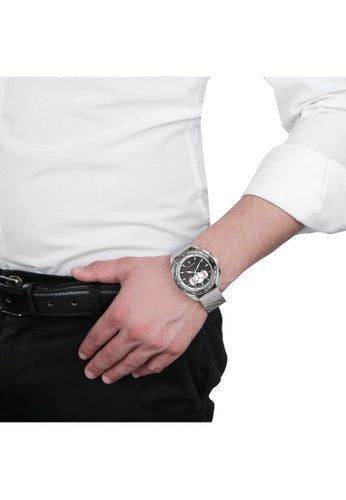 Maserati Traguardo Chronograph Black Dial Silver Mesh Bracelet Watch For Men - R8873612008 Buy Now By Maserati