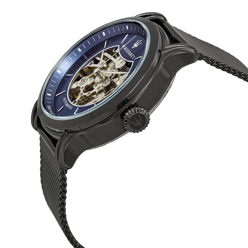 Maserati Epoca Automatic Skeleton Blue Dial Mesh Bracelet Watch For Men - R8823118002 Buy Now By Maserati