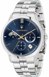 Maserati Ricordo Chronograph Blue Dial Silver Steel Strap Watch For Men - R8873633001 Buy Now By Maserati