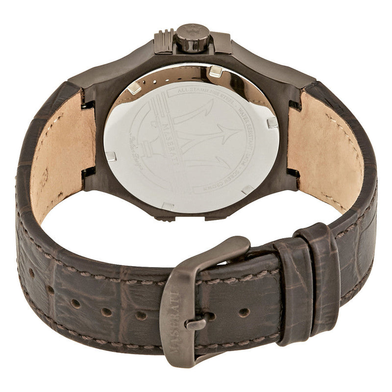 Maserati Potenza Black Dial Brown Leather Strap Watch For Men - R8851108014 Buy Now By Maserati