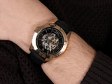 Maserati Traguardo Automatic Black Skeleton Dial Black Leather Strap Watch For Men - R8821112001 Buy Now By Maserati