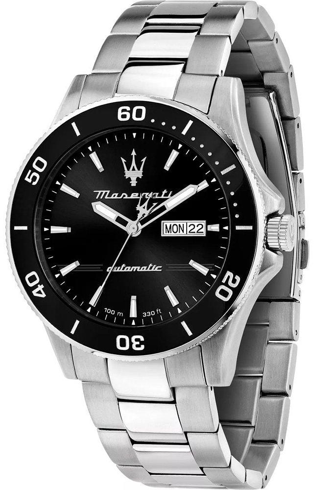 Maserati Competizione Automatic Black Dial Silver Steel Strap Watch For Men - R8823100002 Buy Now By Maserati