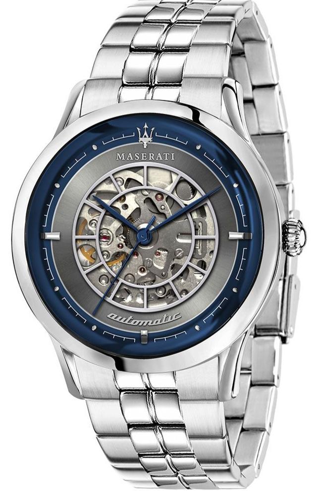 Maserati Ricordo Automatic Gray Dial Silver Steel Strap Watch For Men - R8823133003 Buy Now By Maserati