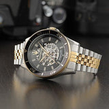 Maserati SFIDA Automatic Skeleton Black Dial Two Tone Steel Strap Watch For Men - R8823140010 Buy Now By Maserati