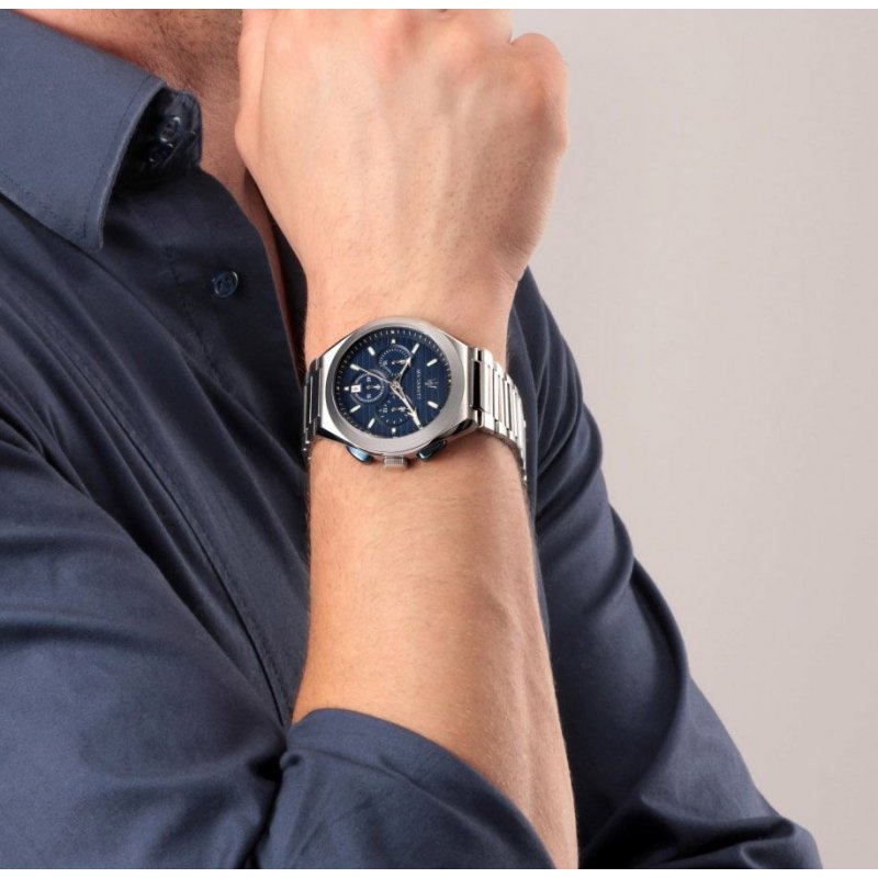 Maserati Triconic Quartz Blue Dial Silver Steel Strap Watch For Men - R8873639001 Buy Now By Maserati