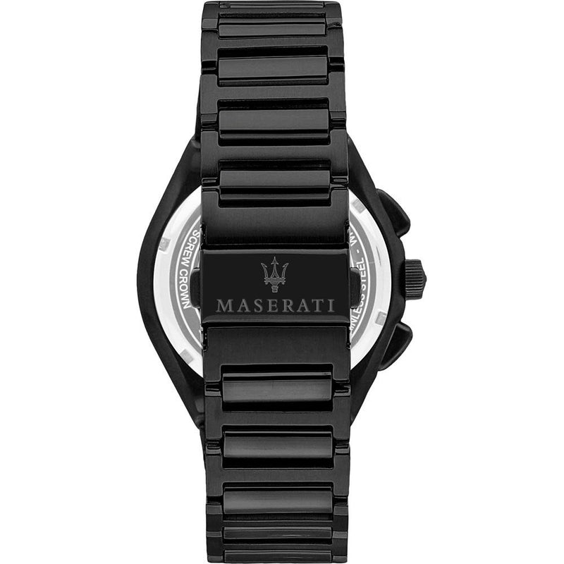 Maserati Triconic Quartz Black Dial Black Steel Strap Watch For Men - R8873639003 Buy Now By Maserati