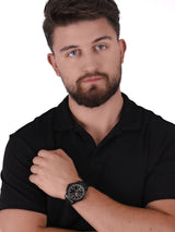Maserati Successo Solar Black Dial Grey Steel Strap Watch For Men - R8873645001 Buy Now By Maserati