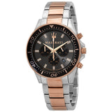 Maserati SFIDA Chronograph Black Dial Two Tone Steel Strap Watch For Men - R8873640002 Buy Now By Maserati
