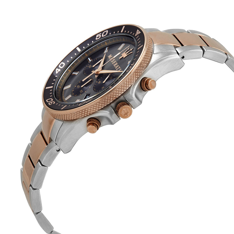 Maserati SFIDA Chronograph Black Dial Two Tone Steel Strap Watch For Men - R8873640002 Buy Now By Maserati
