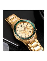 Shop Maserati SFIDA Quartz Yellow Dial Gold Strap Watch For Men - R8873640005 in USA