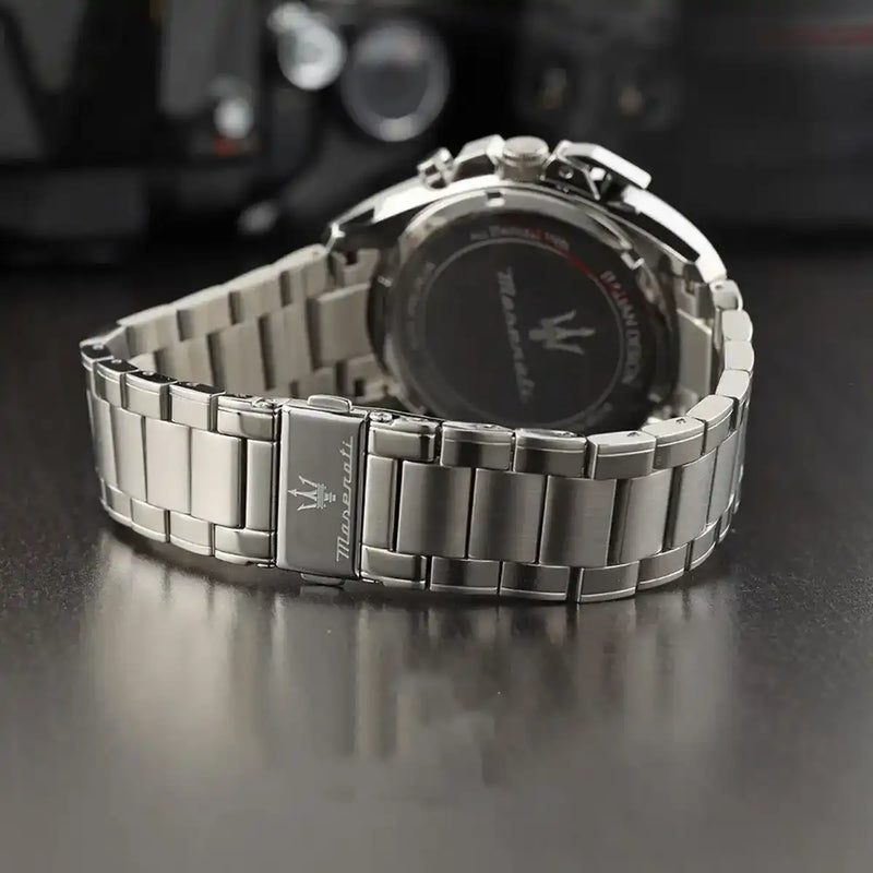 Maserati Traguardo Chronograph Green Dial Silver Steel Strap Watch For Men - R8873612060 Buy Now By Maserati