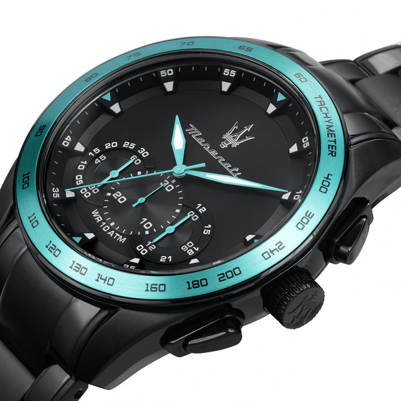 Maserati Traguardo Aqua Edition Black Dial Black Steel Strap Watch For Men - R8873644002 Buy Now By Maserati