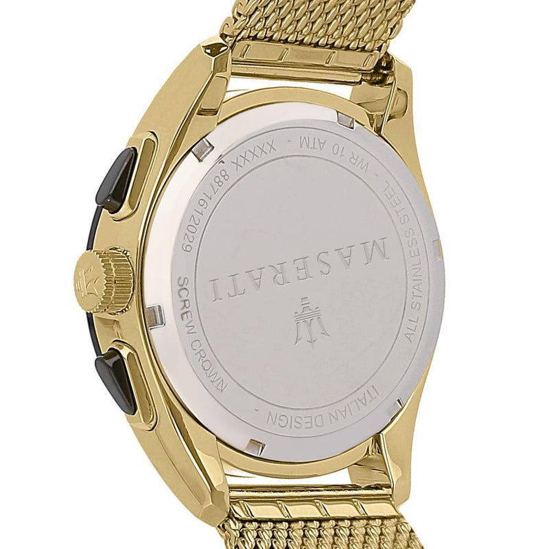 Maserati Traguardo 45mm Quartz Gold Black Dial Watch For Men - R8873612010 Buy Now By Maserati