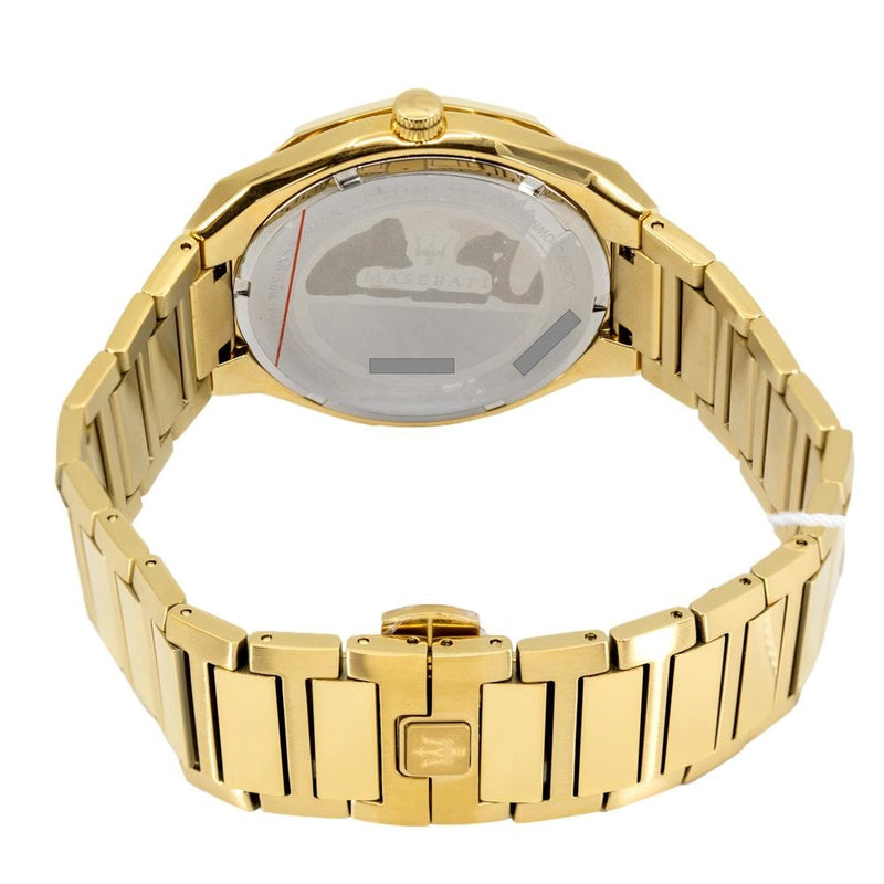 Maserati Stile Black Dial Gold Steel Strap Watch For Men - R8853142004 Buy Now By Maserati